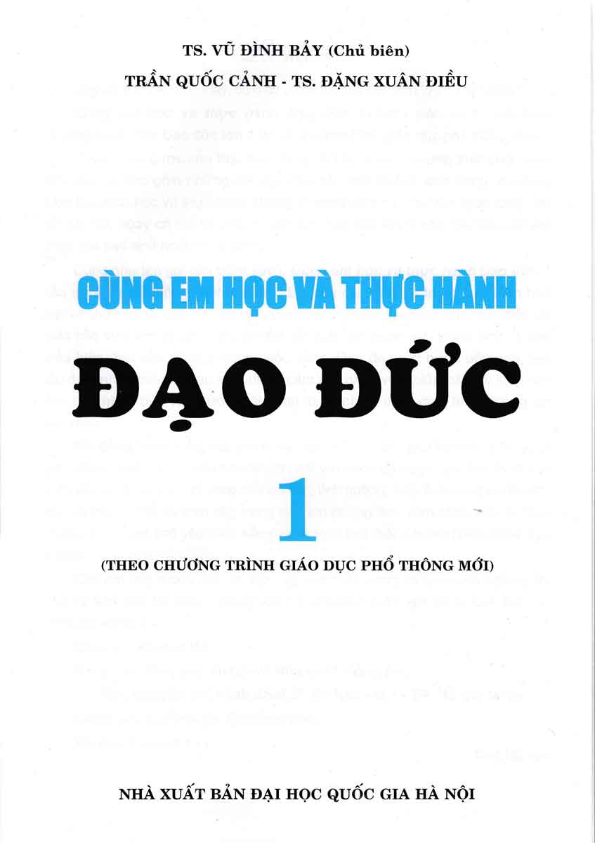 CÙNG EM HỌC VÀ THỰC HÀNH ĐẠO ĐỨC LỚP 1 (Theo chương trình Giáo dục phổ thông mới)